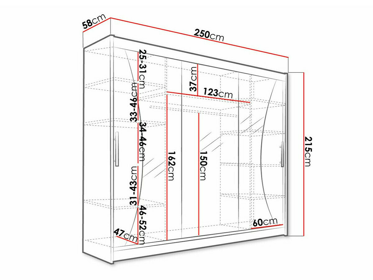 Kleiderschrank Closico Ordo IV (Sonoma Eichenholzoptik)