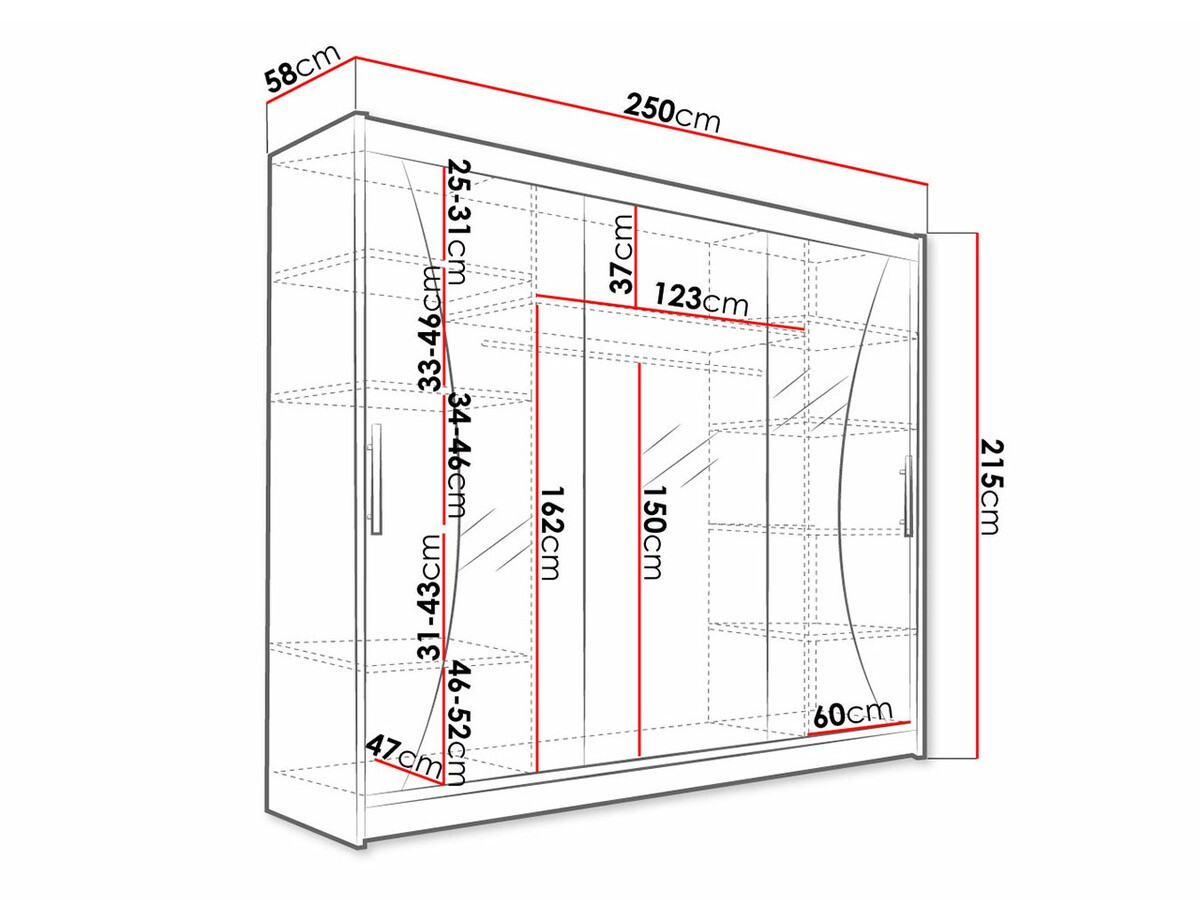 Kleiderschrank Closico Ordo IV (Weiß)
