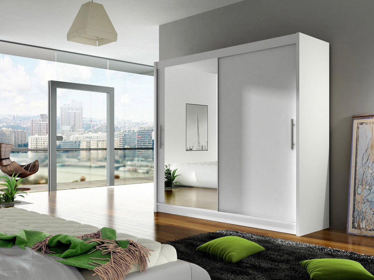 Kleiderschrank Closico Pallor VI (Weiß)