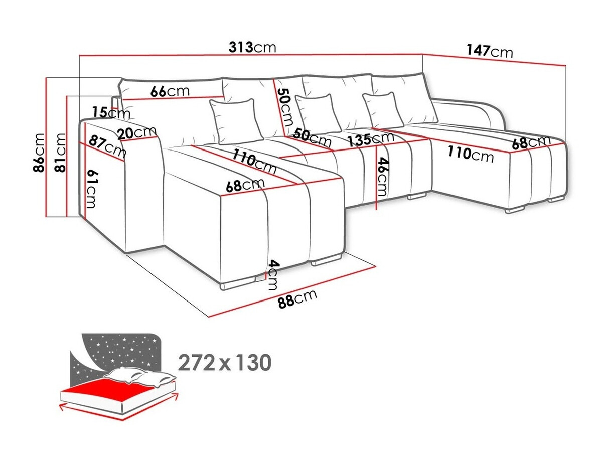 Ecksofa Muncie 108 (Manila 16)