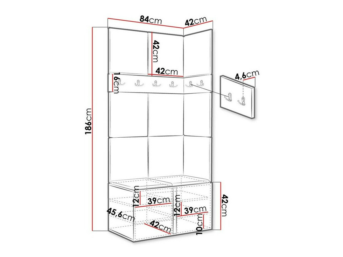Flurgarnitur Hartford 264 (Weiß)
