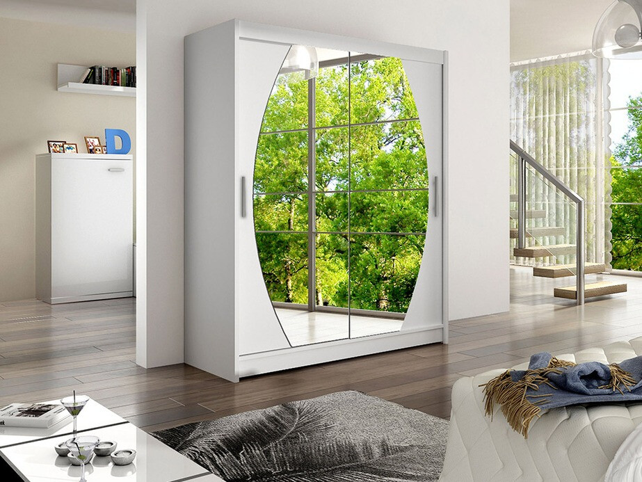 Kleiderschrank Closico 121 (Weiß)