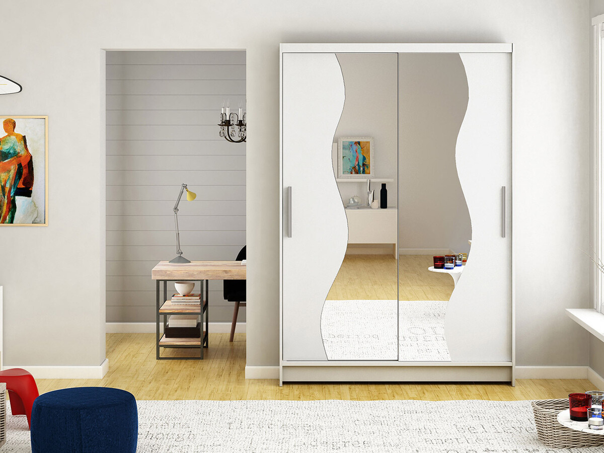 Kleiderschrank Closico 139 (Weiß)