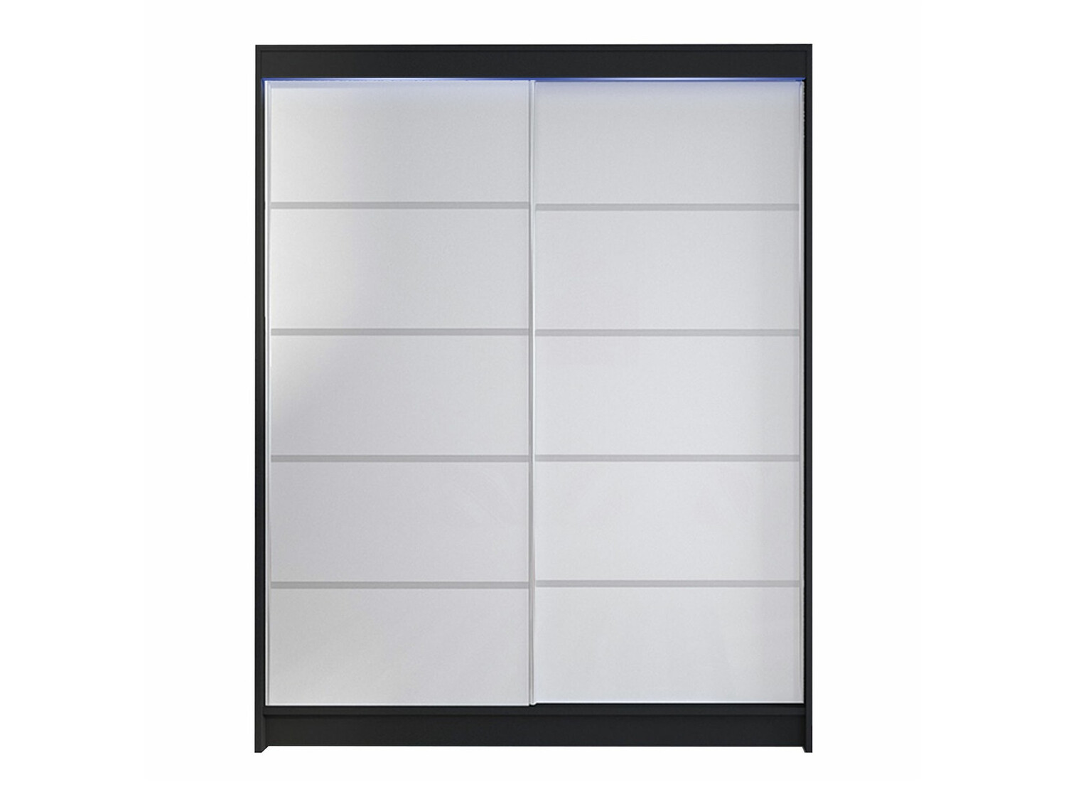 Kleiderschrank Closico Vastor IV (Schwarz + Weiß)