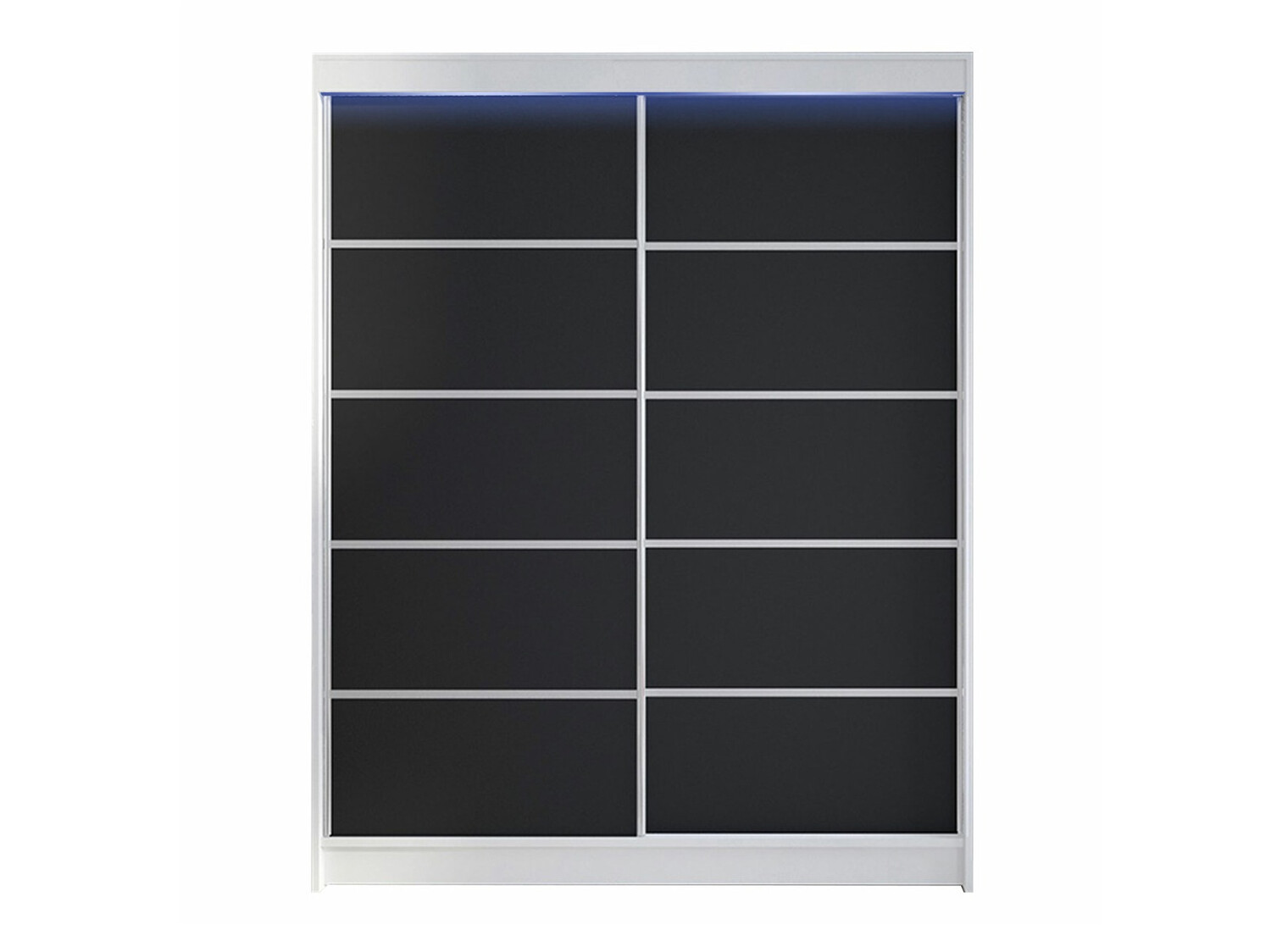 Kleiderschrank Closico Vastor IV (Weiß + Schwarz)