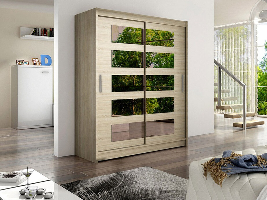 Kleiderschrank Closico 114 (Sonoma Eichenholzoptik)