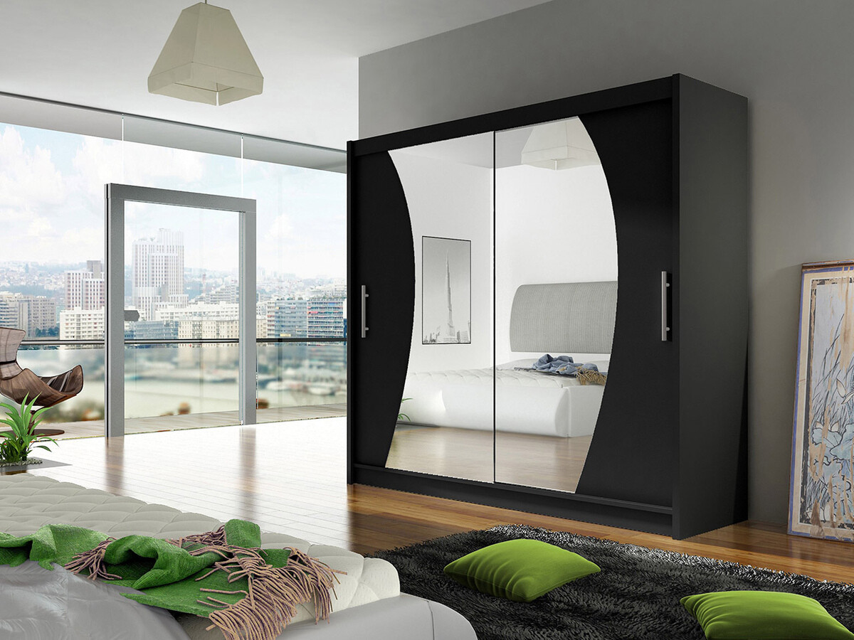 Kleiderschrank Closico Pallor IX (Schwarz)