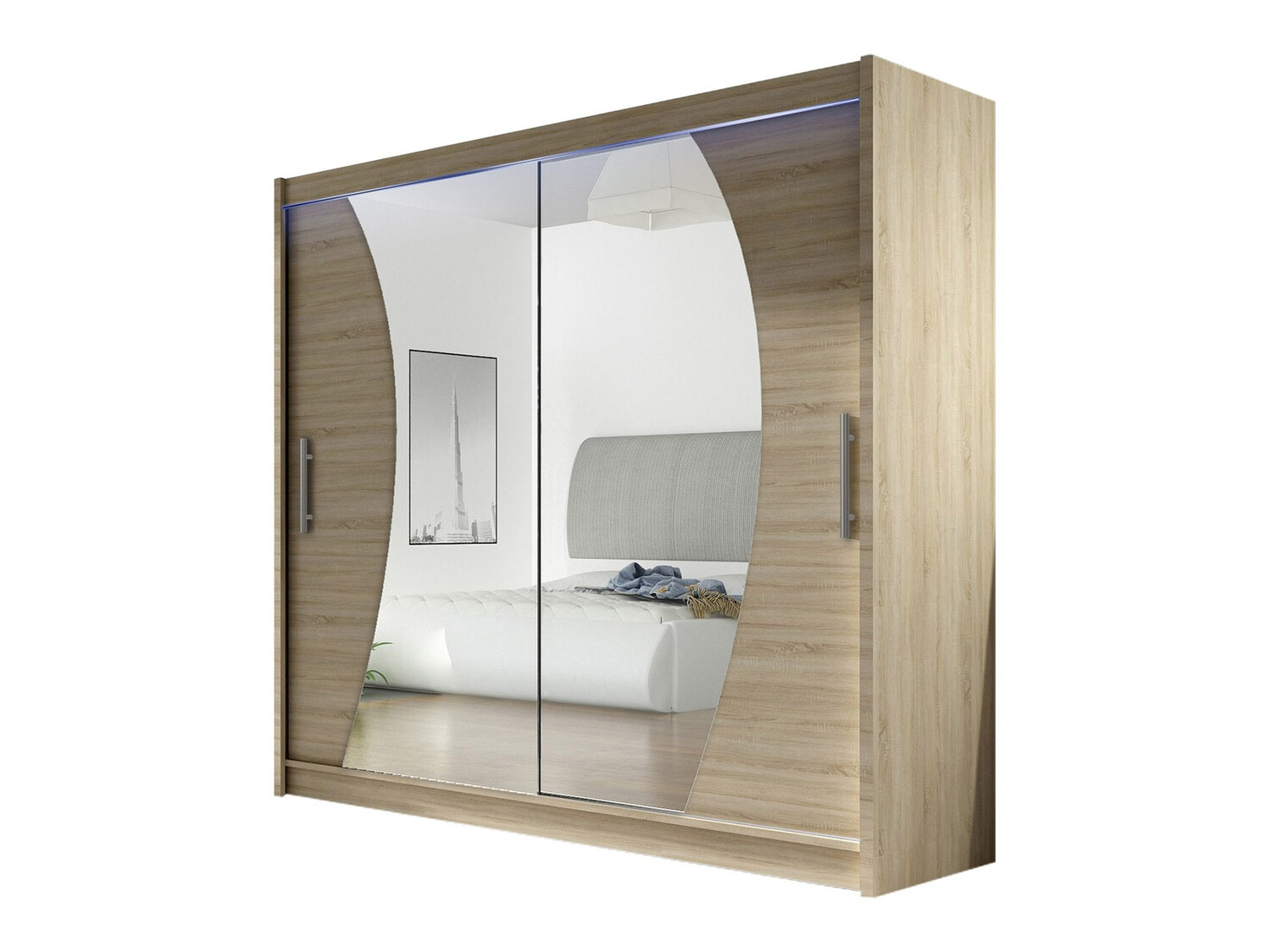 Kleiderschrank Closico Pallor IX (Sonoma Eichenholzoptik)