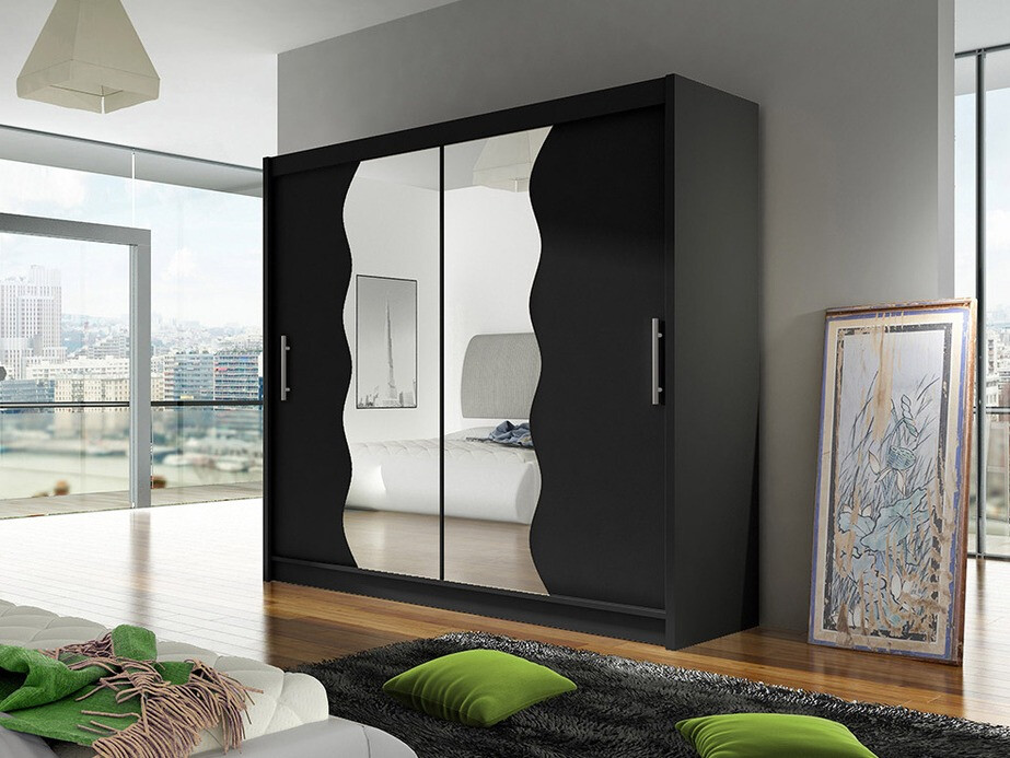 Kleiderschrank Closico Pallor X (Schwarz)