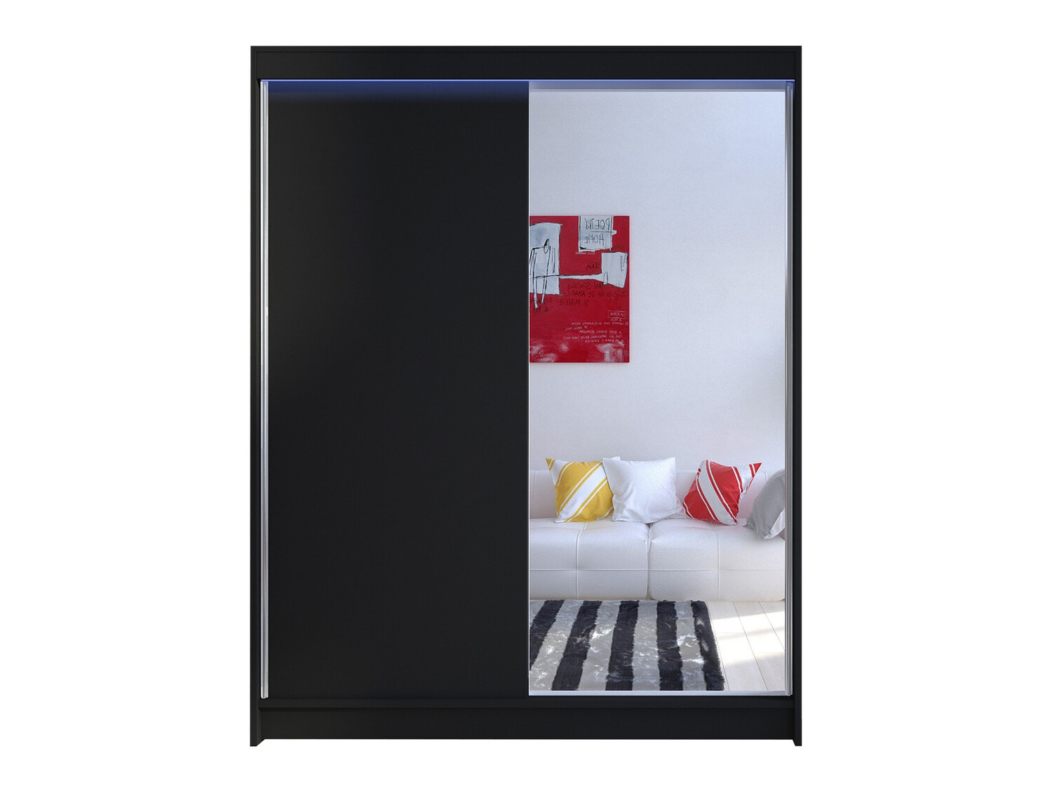 Kleiderschrank Closico Vastor I (Schwarz)