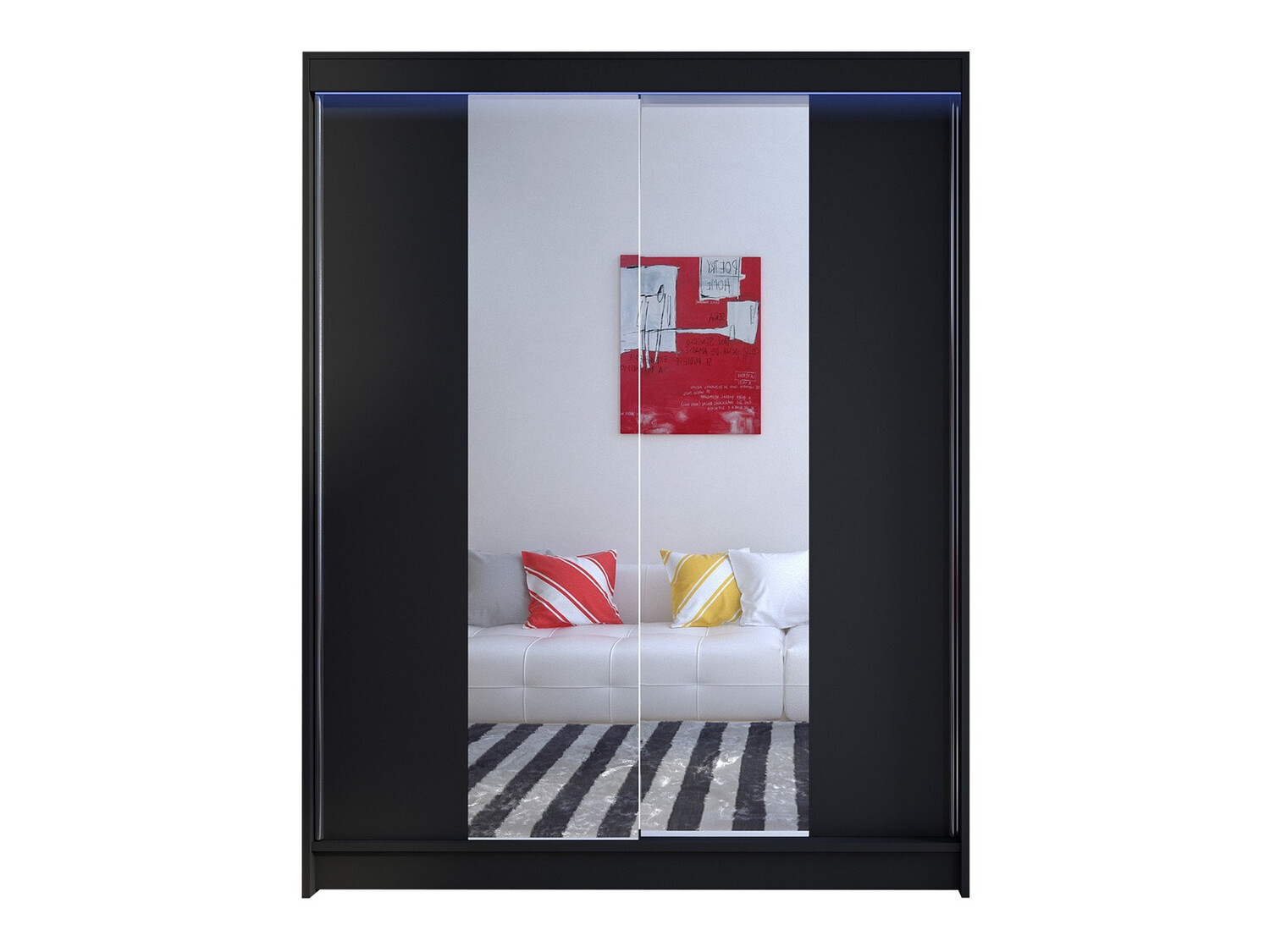 Kleiderschrank Closico Vastor II (Schwarz)