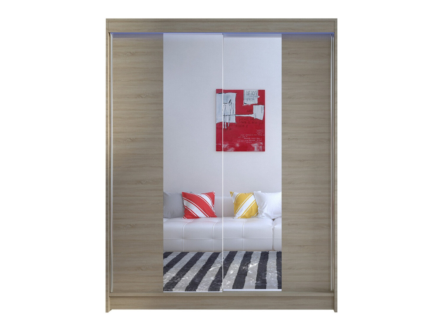 Kleiderschrank Closico Vastor II (Sonoma Eichenholzoptik)