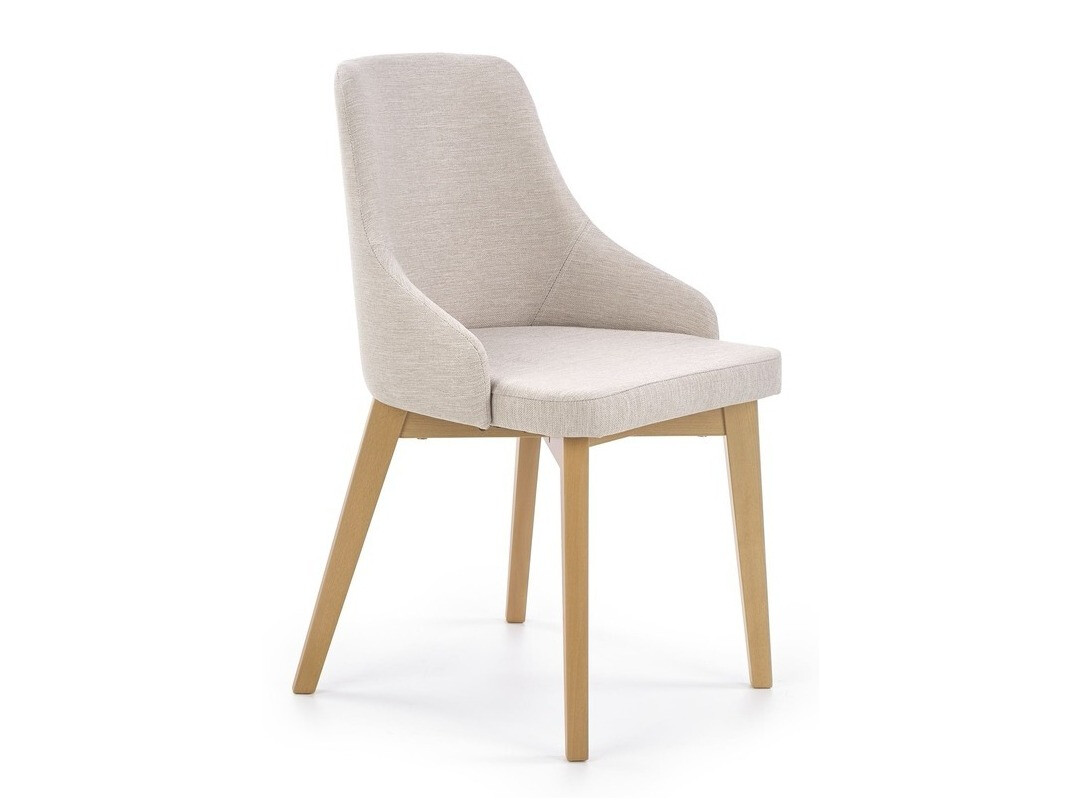 Stuhl Houston 577 (Cremefarben + Eichenholzoptik)