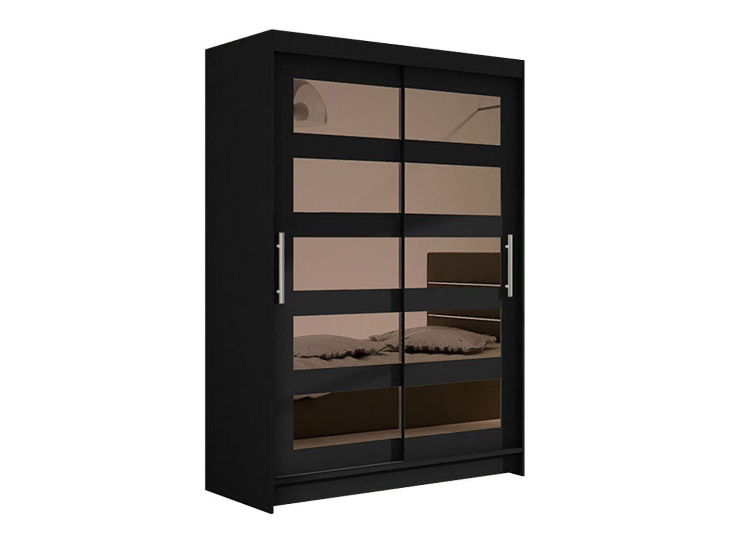 Kleiderschrank Closico Pacron IV (Schwarz)
