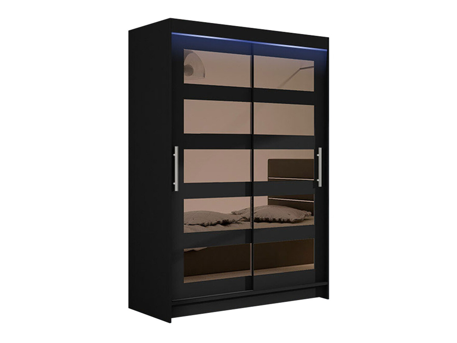 Kleiderschrank Closico Pacron IV (Schwarz)
