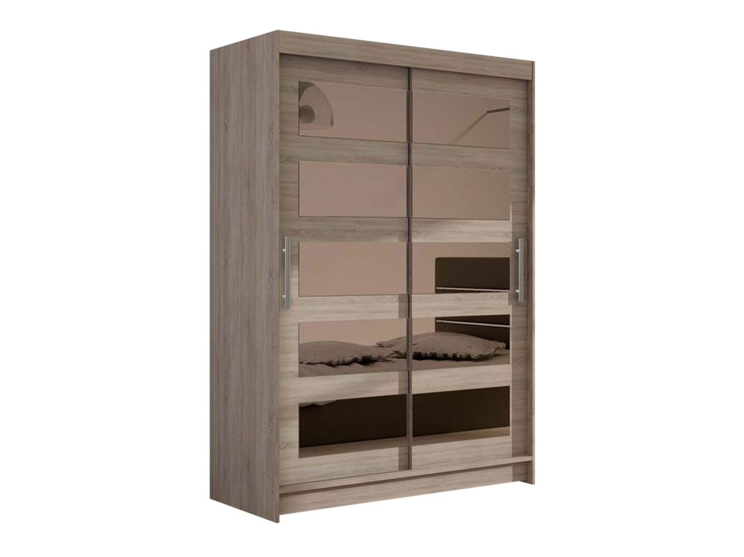Kleiderschrank Closico Pacron IV (Trüffel eichenholzoptik)