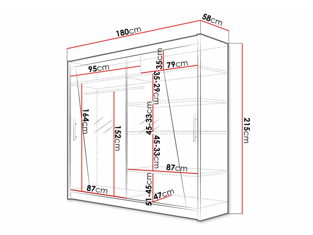 Kleiderschrank Closico Pallor XIV (Weiß)