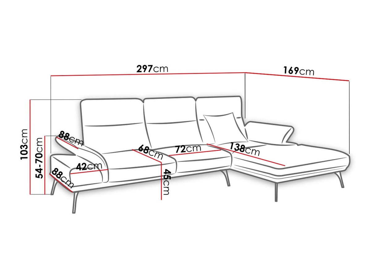 Ecksofa Lincoln 121 (Gusto 18)