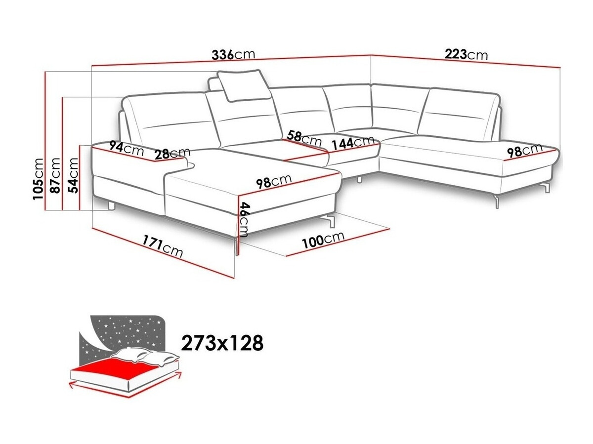 Ecksofa Lincoln 132 (Soro 61)