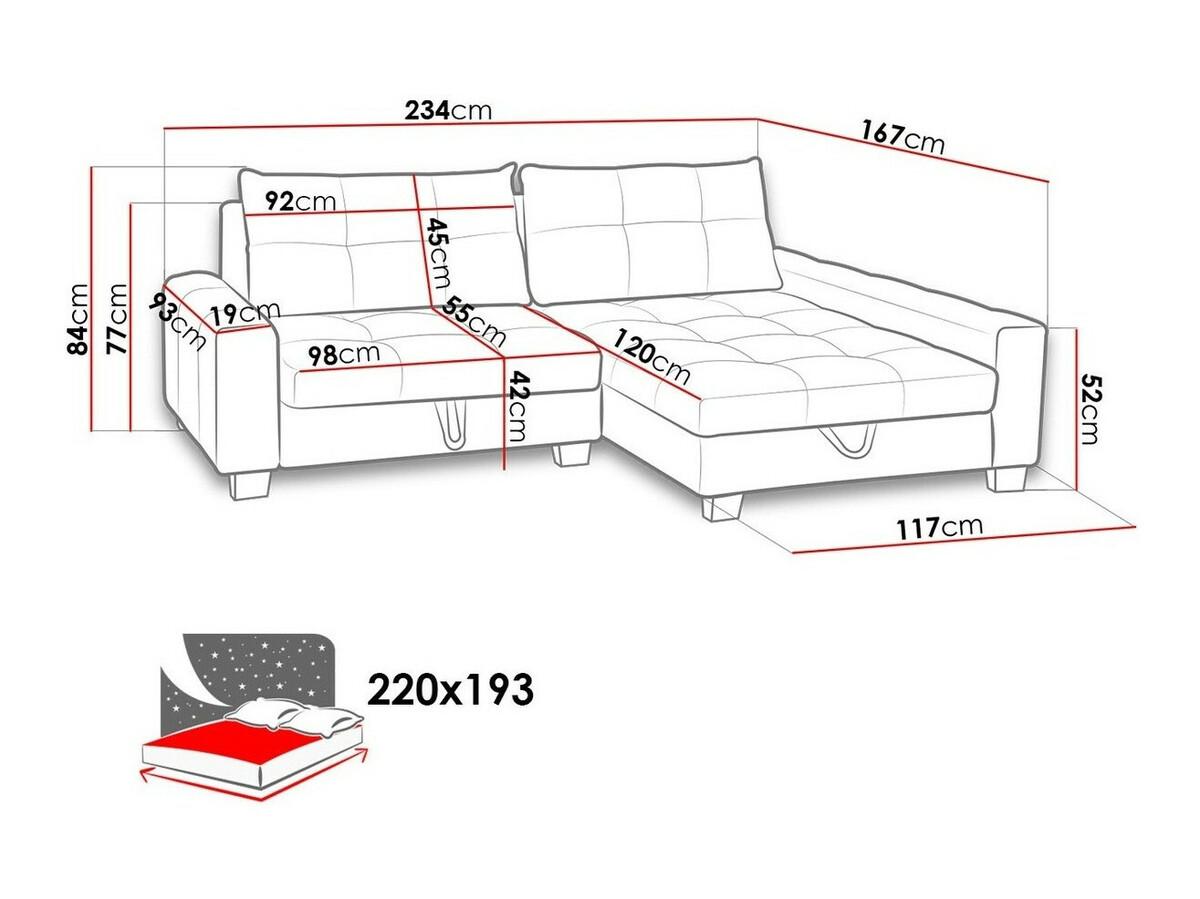 Ecksofa Lincoln 133 (Soro 24)