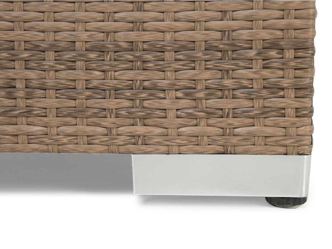 Gartensofa Comfort Garden 1376 (Braun + Weiß)