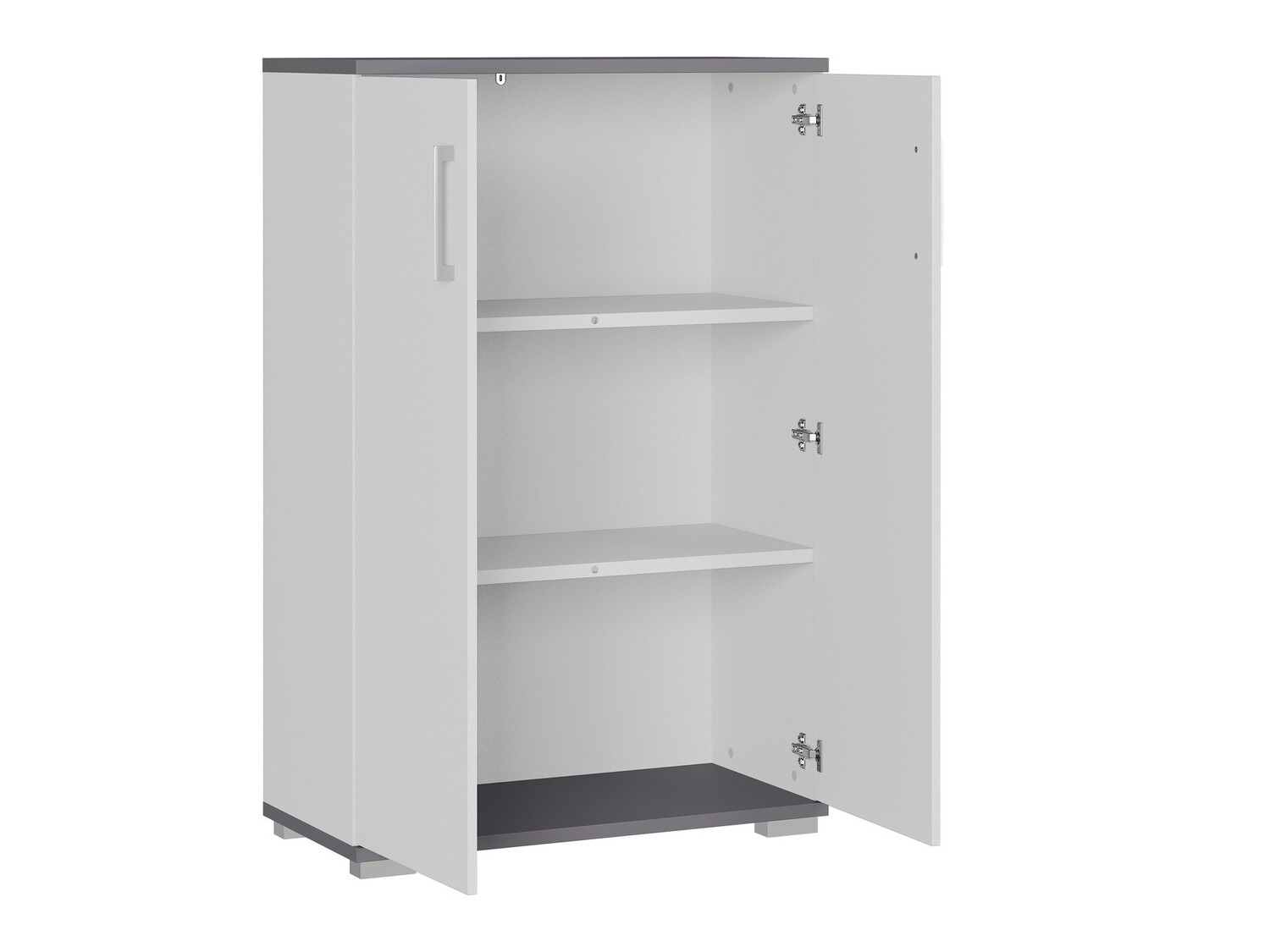 Büro-Set Lartesi 110 (Graphit + Hellgrau)