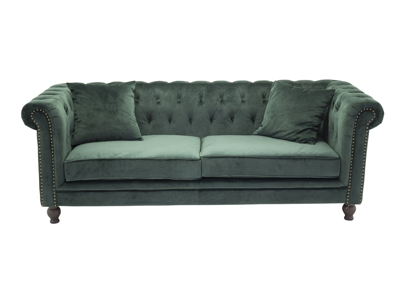 Chesterfield-Sofa Dallas 255 (Grün)