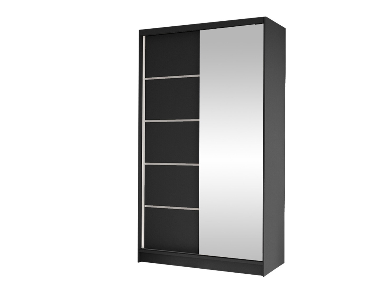 Kleiderschrank Closico Fractor III (Schwarz)