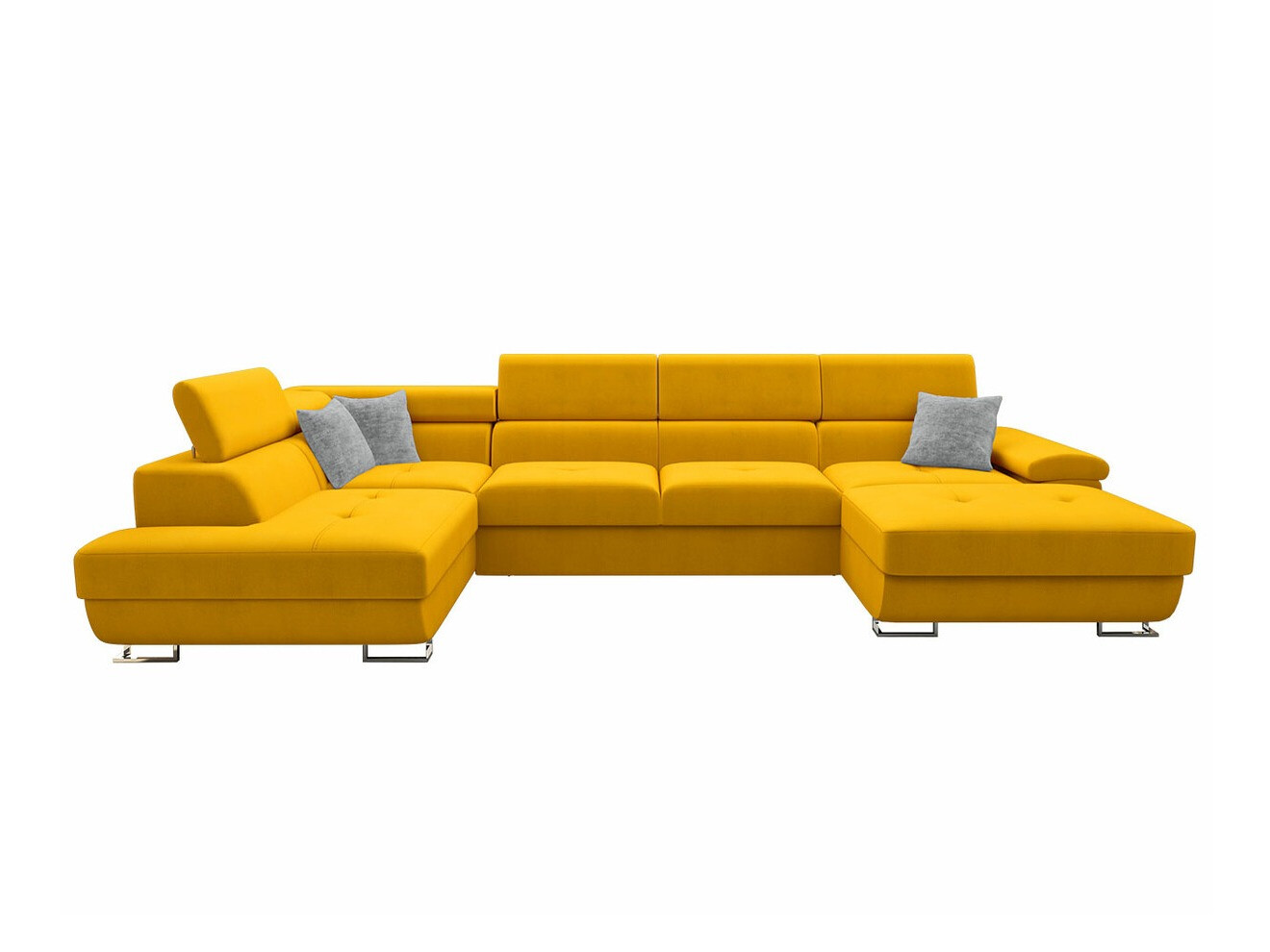 Ecksofa Comfivo Ruta VI (Venus Velvet 2916 + Miu 2059)