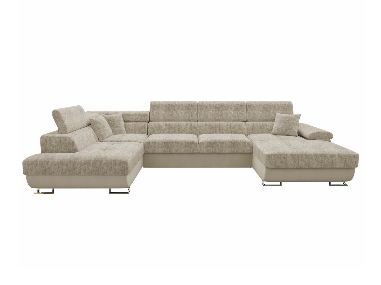 Ecksofa Comfivo Ruta VI (Venus Velvet 2927 + Miu 2041)
