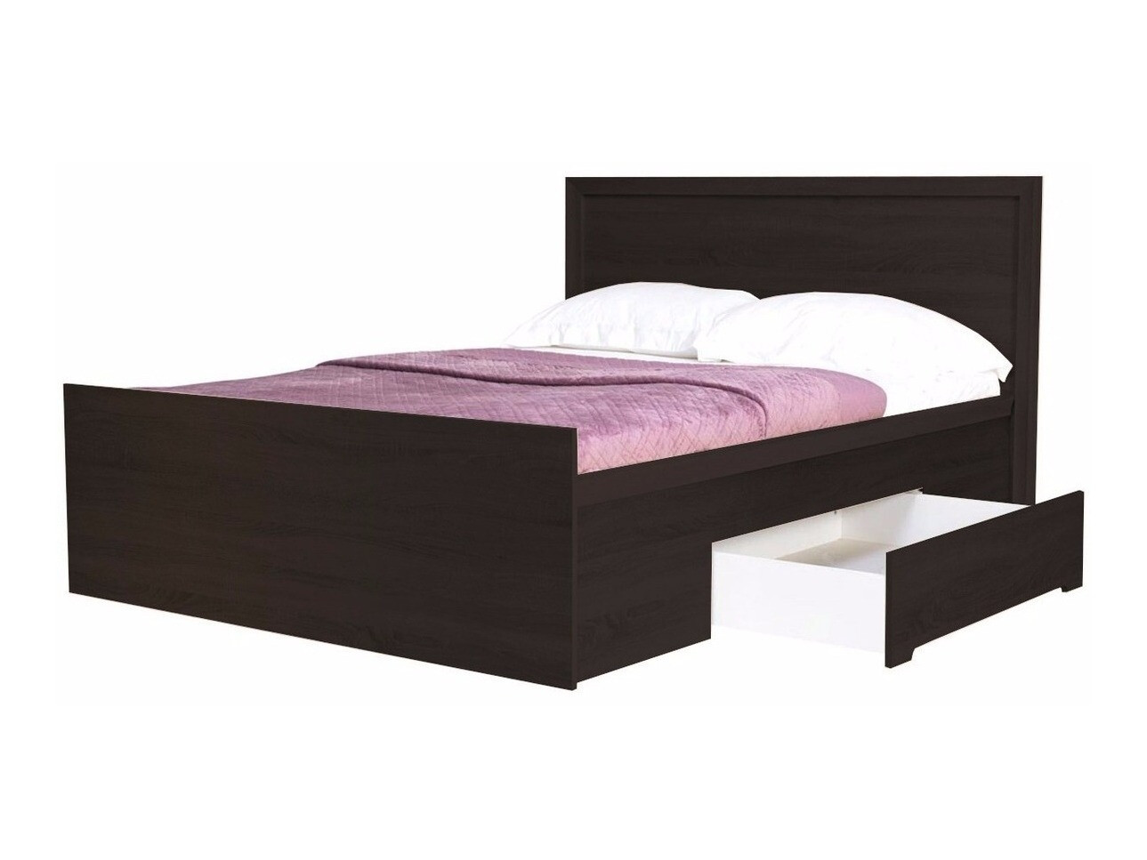 Bett Elialo 124 (Eichenholzoptik Sonoma dunkel)