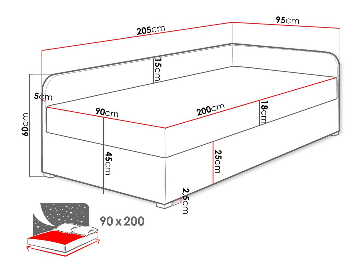 Bett Noma (Lux 23 + Lux 06)
