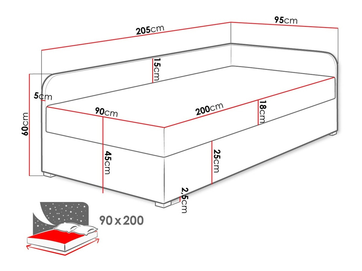 Bett Noma (Lux 23 + Lux 06)