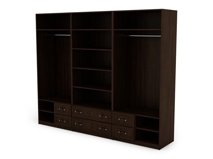 Kleiderschrank Lexington 144 (Sonoma Eichenholzoptik + Eichenholzoptik Sonoma dunkel)