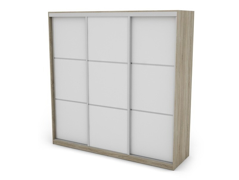 Kleiderschrank Lexington 147 (Sonoma Eichenholzoptik + Weiß)