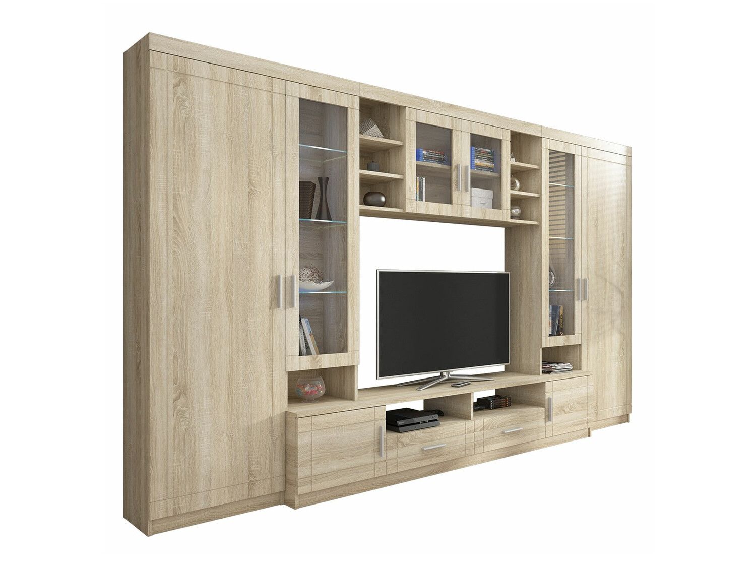 Wohnzimmer-Sets Bacces (Sonoma Eichenholzoptik)