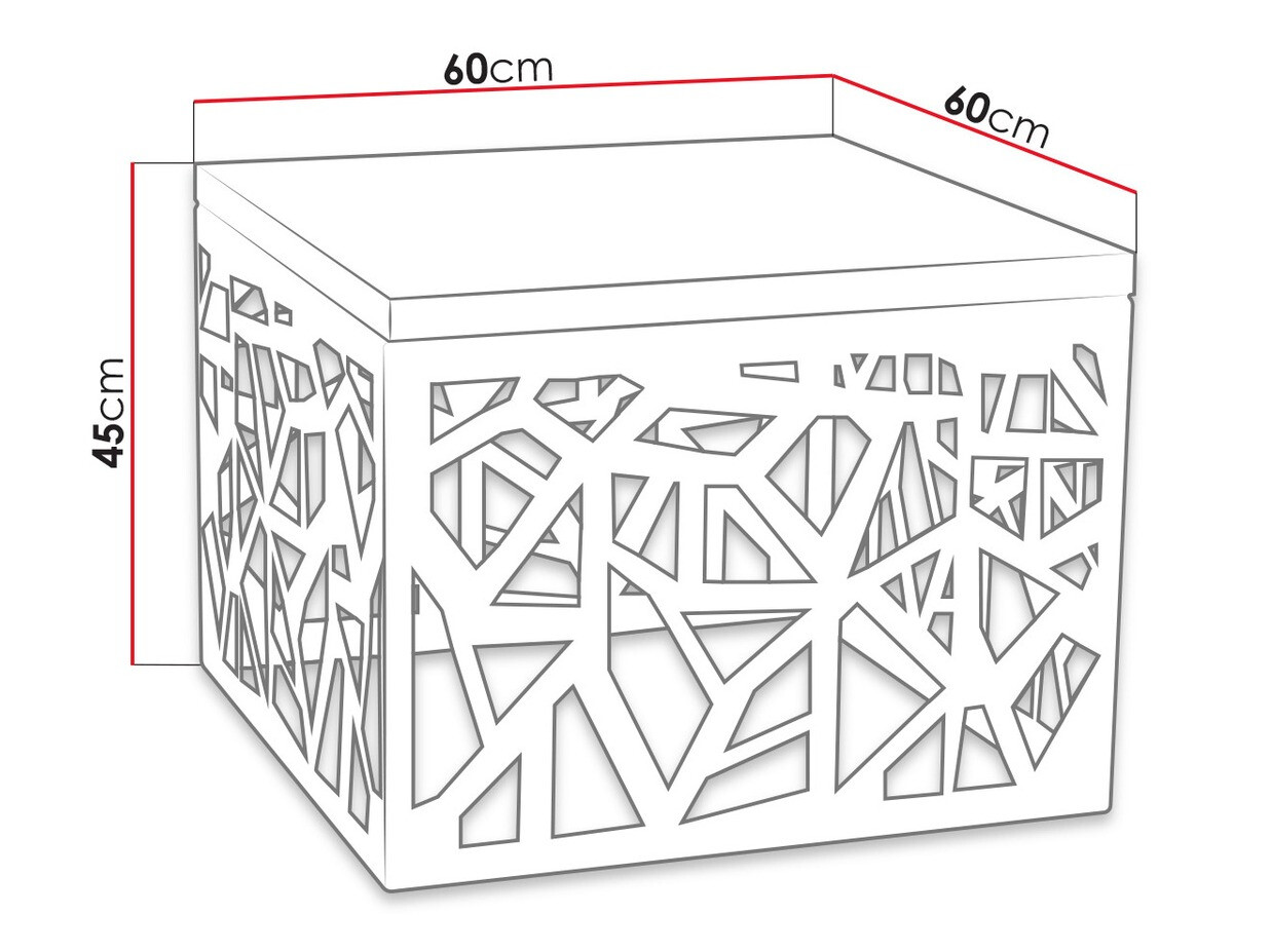 Couchtisch Germantown 102 (Mattschwarz + Weiß glänzend)