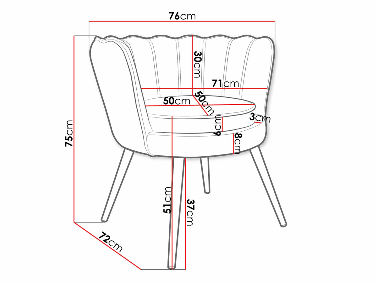 Sessel Comfivo 319 (Rosa + Gold)