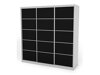 Kleiderschrank Lexington 124 (Weiß + Schwarz)