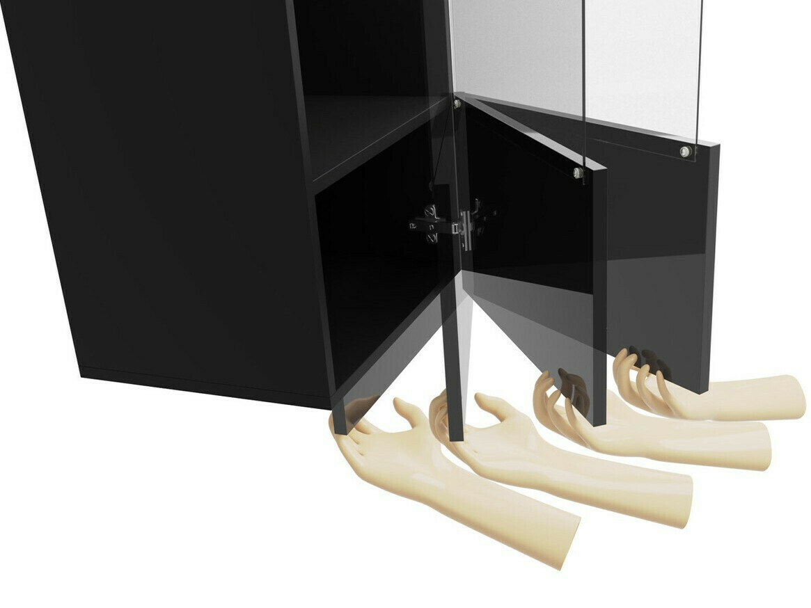 Wohnzimmer-Sets Tivdalu 107 (Weiß + Weiß glänzend)