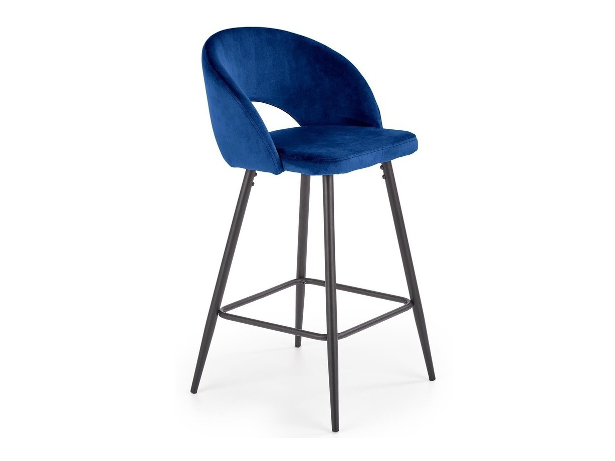 Barstuhl Houston 881 (Dunkelblau + Schwarz)