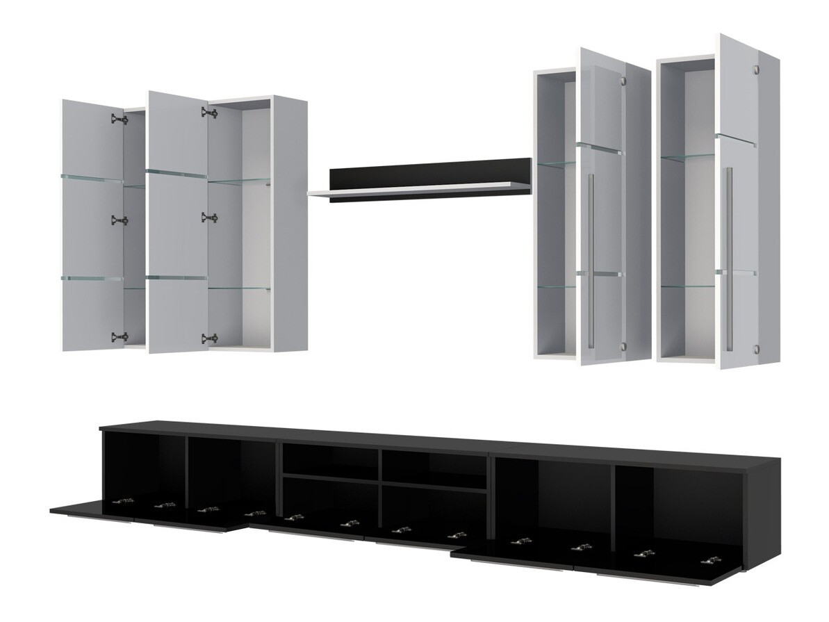 Wohnzimmer-Sets Flos (Weiß + Weiß glänzend)