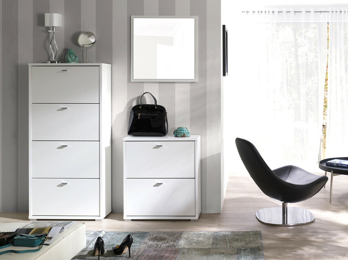 Schuhschrank Fenmora 101 (Weiß)