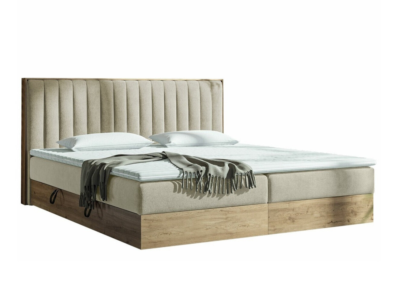 Boxspringbett ComfiDream Odelra (Goldene Eichenholzoptik + Soro 21)
