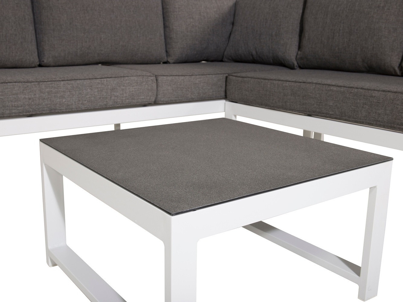 Gartenmöbel-Set Dallas 773 (Weiß + Grau)