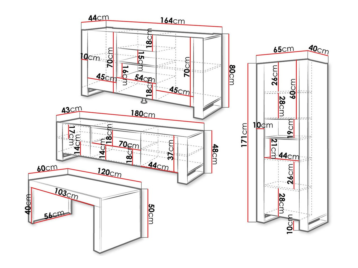 Wohnzimmer-Sets Nolvoi 105