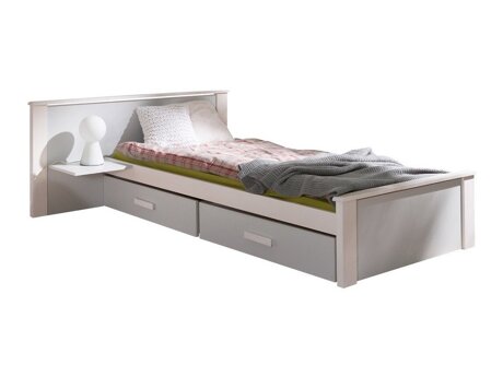 Bett Henderson 118 (Weiß + Grau)