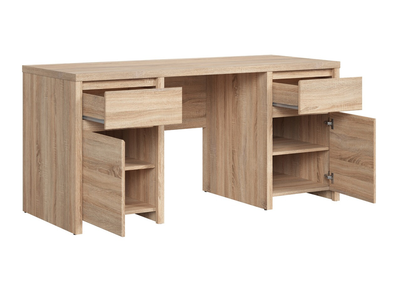 Bürotisch Nolroma 101 (Sonoma Eichenholzoptik)