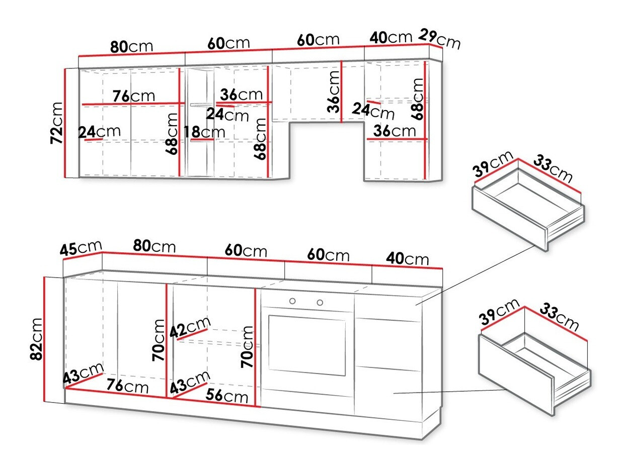 Küchenset Trenton 170