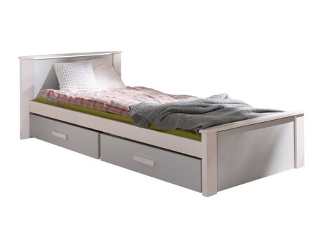 Bett Henderson 115 (Weiß + Grau)